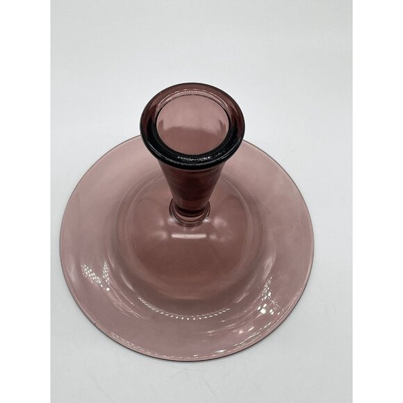 LE Smith Amethyst Orb / Saturn Candleholder Console Bowl Centerpiece - Picture 4 of 4